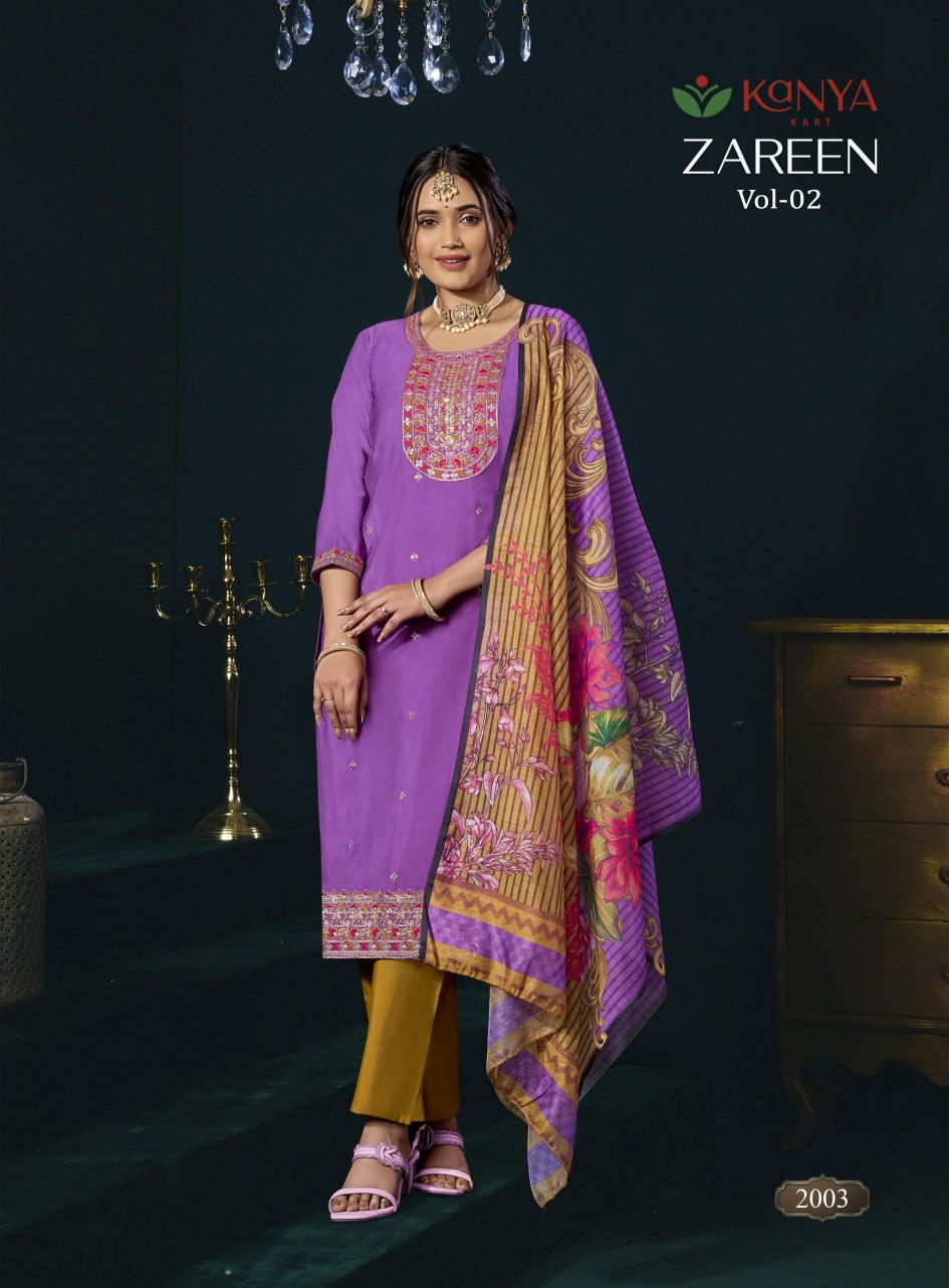 Kanya Zareen vol 2 catalog wholesale kurtis by surati fabric