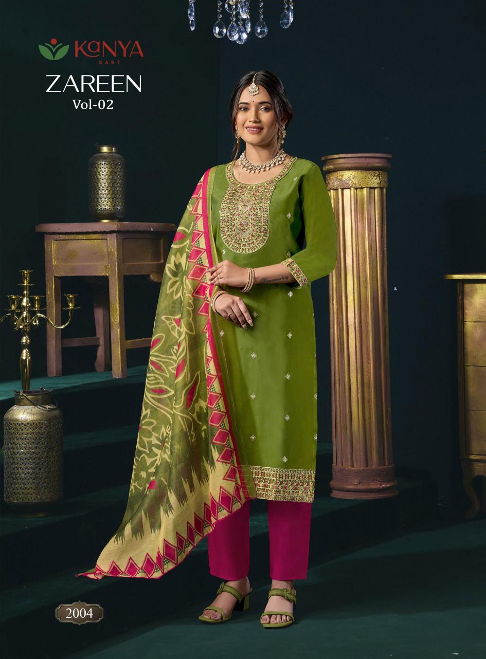 Kanya Zareen vol 2 catalog wholesale kurtis by surati fabric