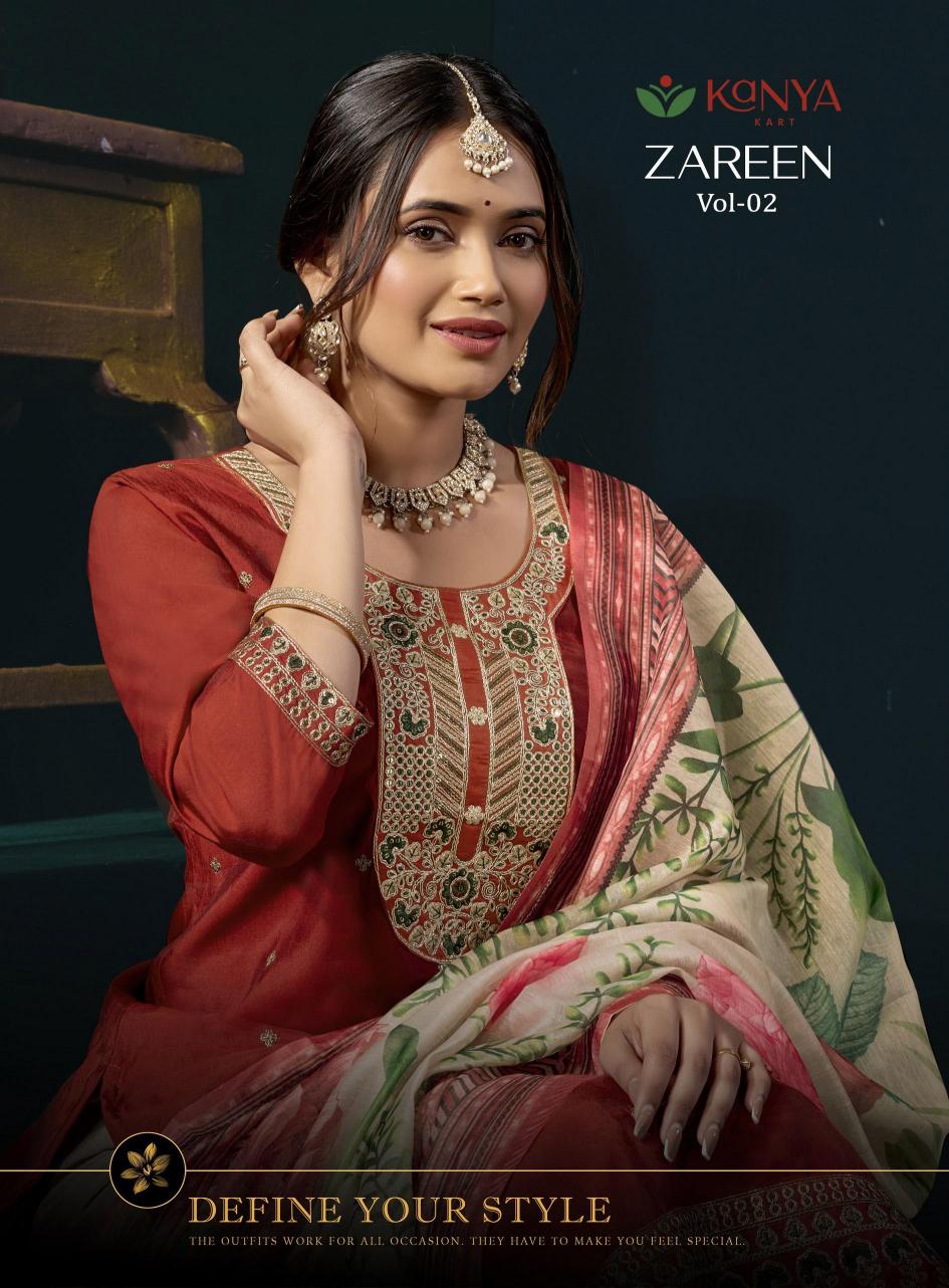 Kanya Zareen vol 2 catalog wholesale kurtis by surati fabric