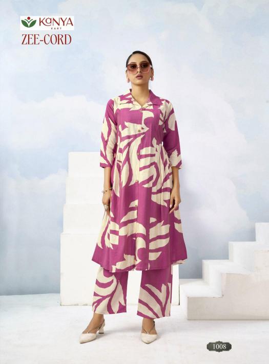 Kanya Zee Cord set vol 1 catalog co ord set wholesale