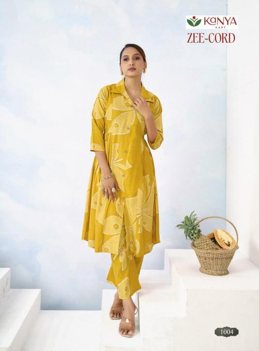 Kanya Zee Cord set vol 1 catalog co ord set wholesale