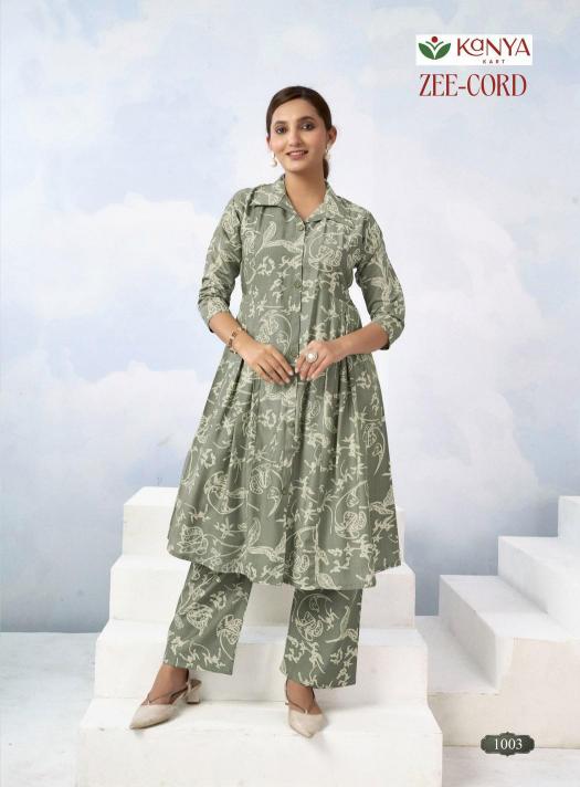 Kanya Zee Cord set vol 1 catalog co ord set wholesale