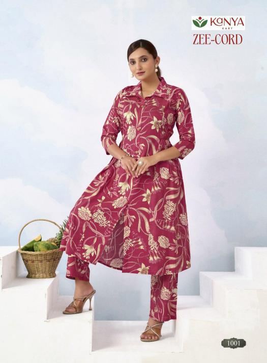 Kanya Zee Cord set vol 1 catalog co ord set wholesale