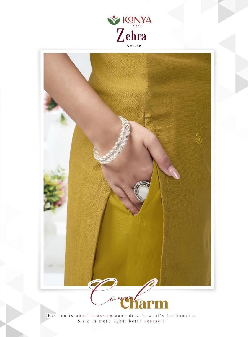 Kanya Zehra vol 2 catalog wholesale ladies kurti in surat