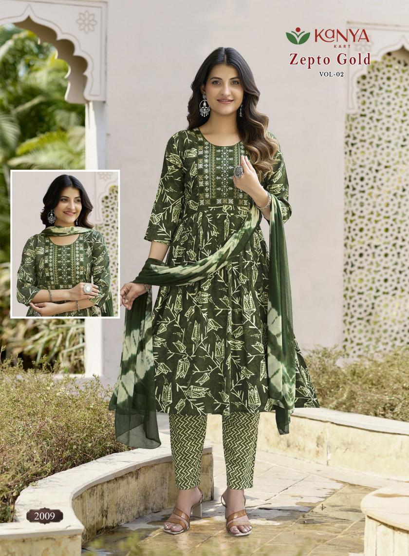 Kanya Zepto Gold vol 2 catalog wholesale cheapest price women kurti tops online shopping