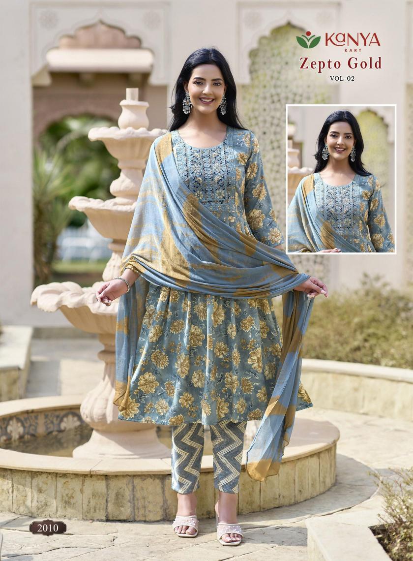 Kanya Zepto Gold vol 2 catalog wholesale cheapest price women kurti tops online shopping