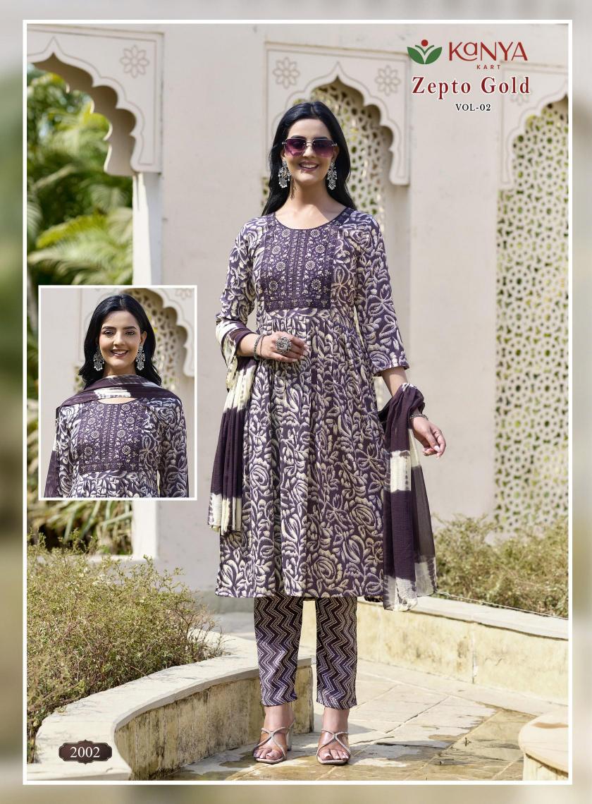 Kanya Zepto Gold vol 2 catalog wholesale cheapest price women kurti tops online shopping