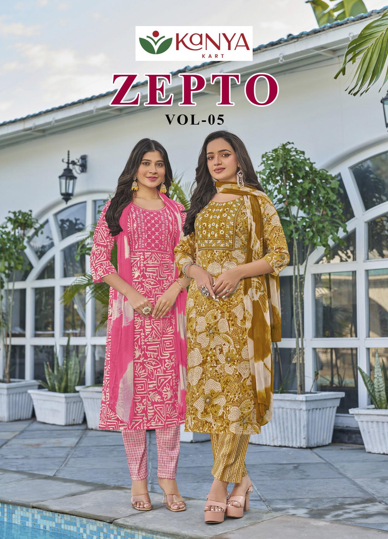 Kanya Zepto vol 5 catalog wholesale kurti shop in pandri