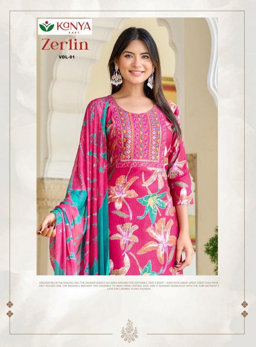 Kanya Zerlin vol 1 catalog wholesale dealers of kurtis in bangalore