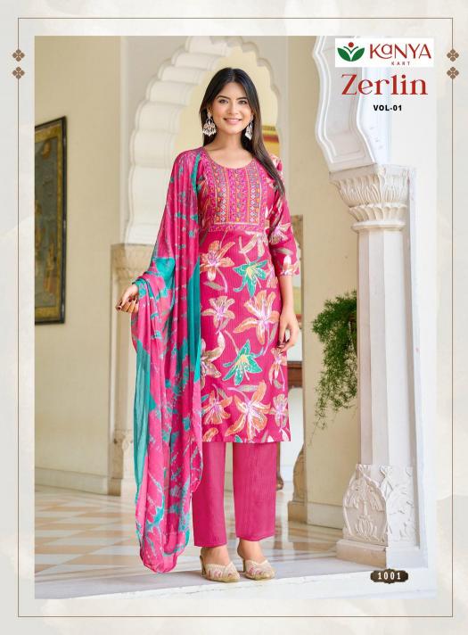 Kanya Zerlin vol 1 catalog wholesale dealers of kurtis in bangalore