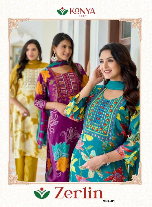 Kanya Zerlin vol 1 catalog wholesale dealers of kurtis in bangalore