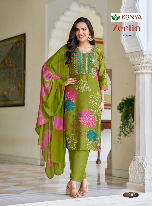 Kanya Zerlin vol 1 catalog wholesale dealers of kurtis in bangalore