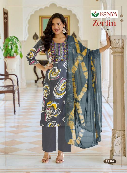Kanya Zerlin vol 1 catalog wholesale dealers of kurtis in bangalore