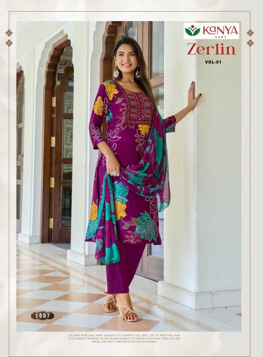 Kanya Zerlin vol 1 catalog wholesale dealers of kurtis in bangalore