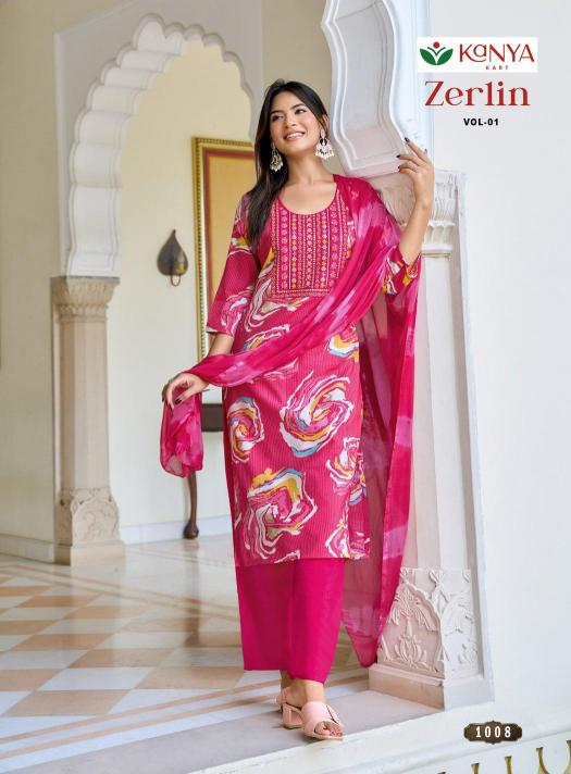 Kanya Zerlin vol 1 catalog wholesale dealers of kurtis in bangalore