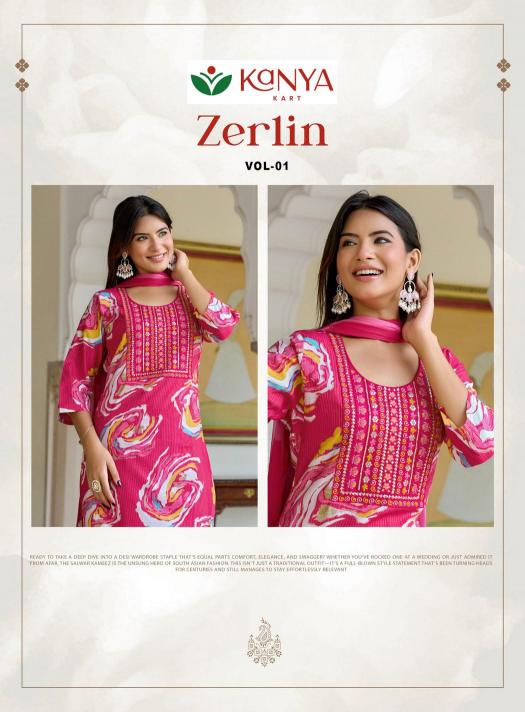 Kanya Zerlin vol 1 catalog wholesale dealers of kurtis in bangalore