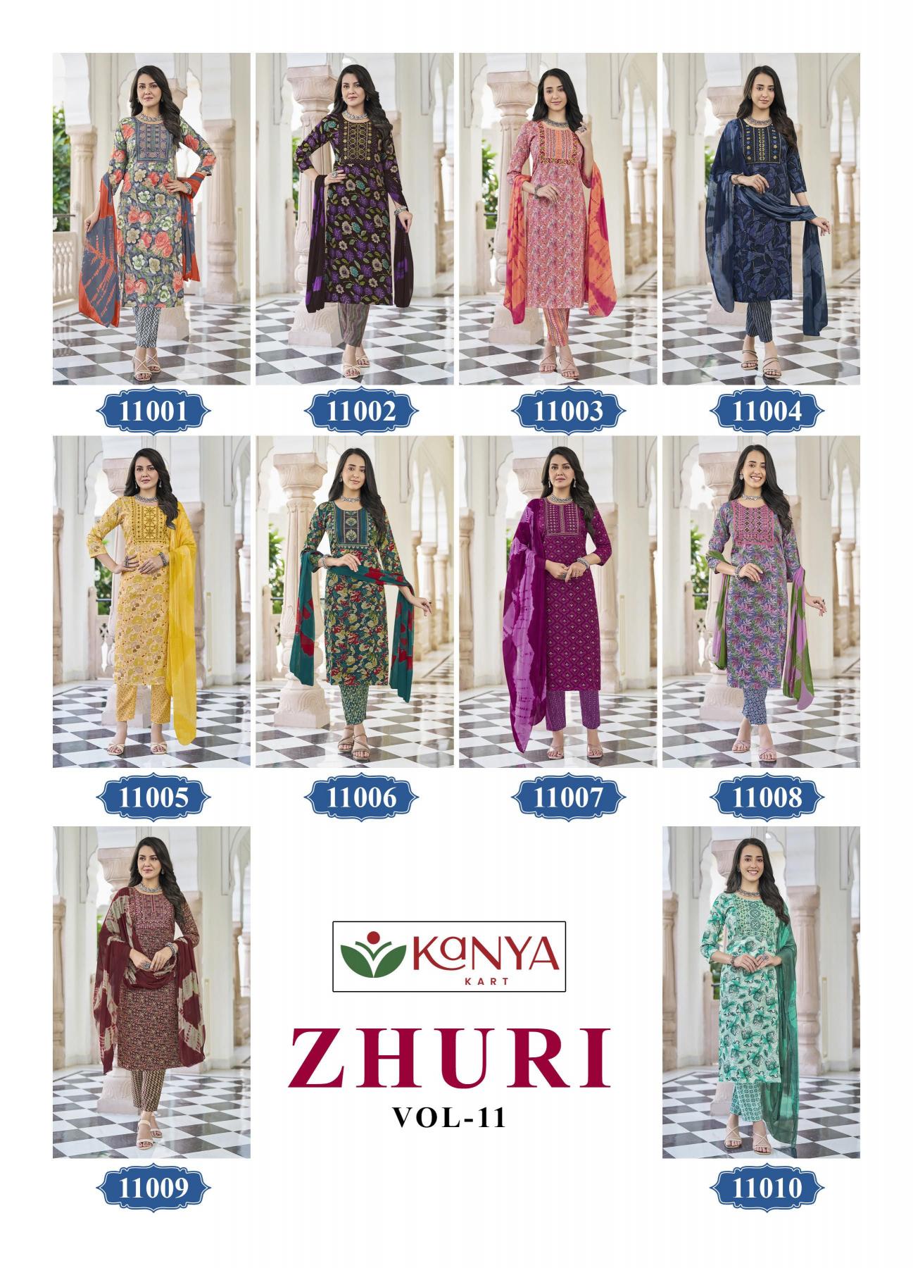 Kanya Zhuri vol 11 catalog wholesale catlog kurti online