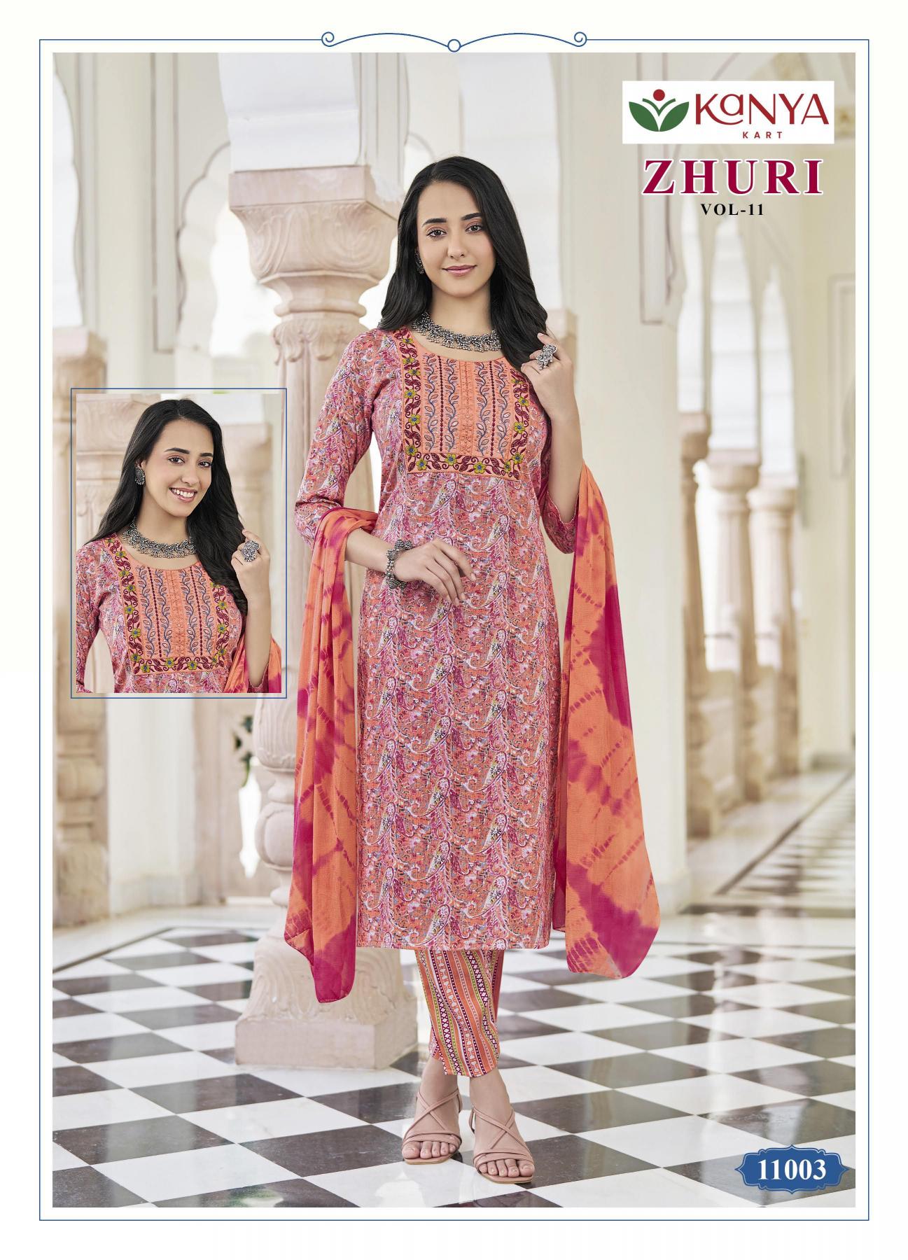 Kanya Zhuri vol 11 catalog wholesale catlog kurti online