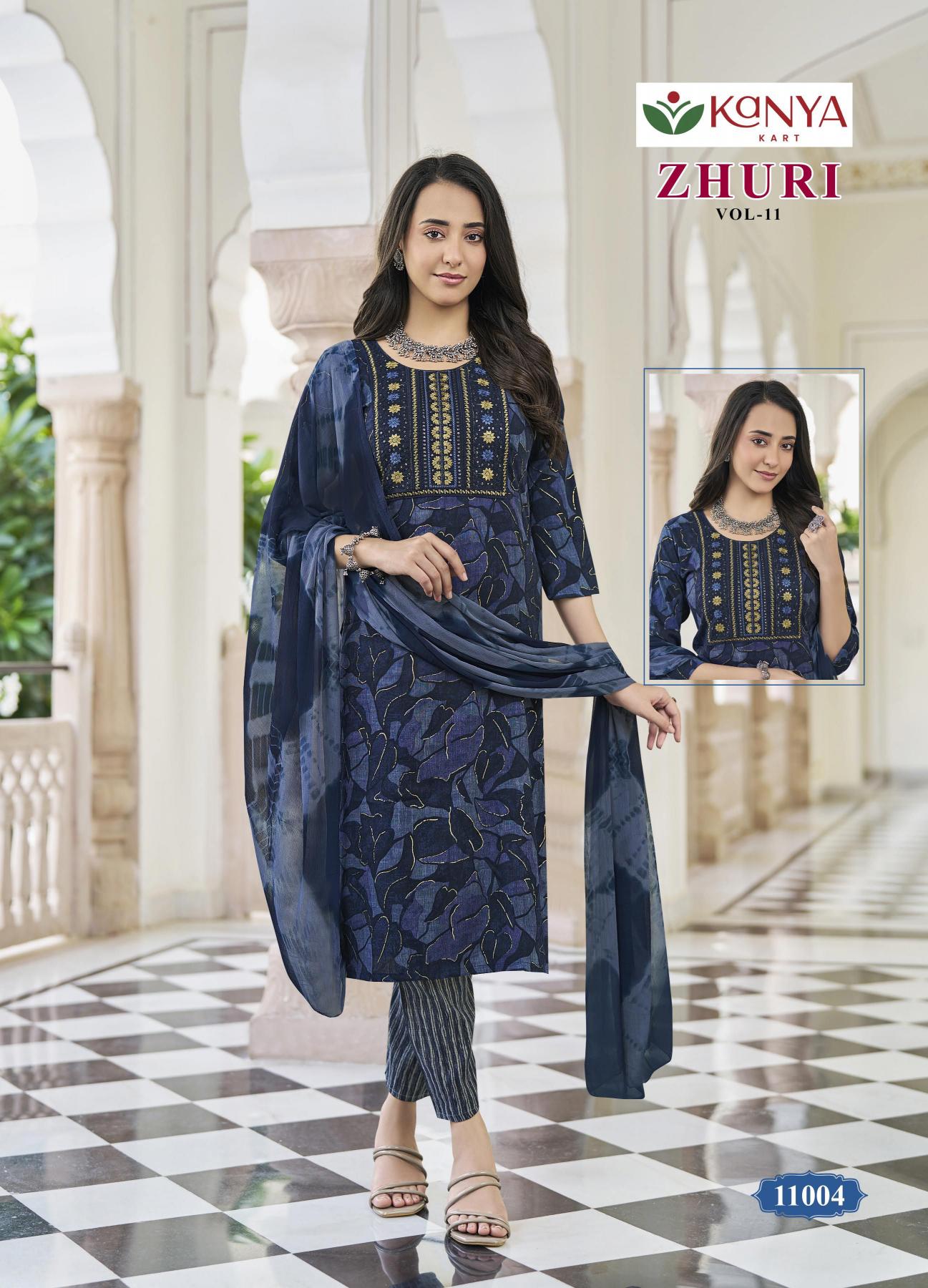 Kanya Zhuri vol 11 catalog wholesale catlog kurti online