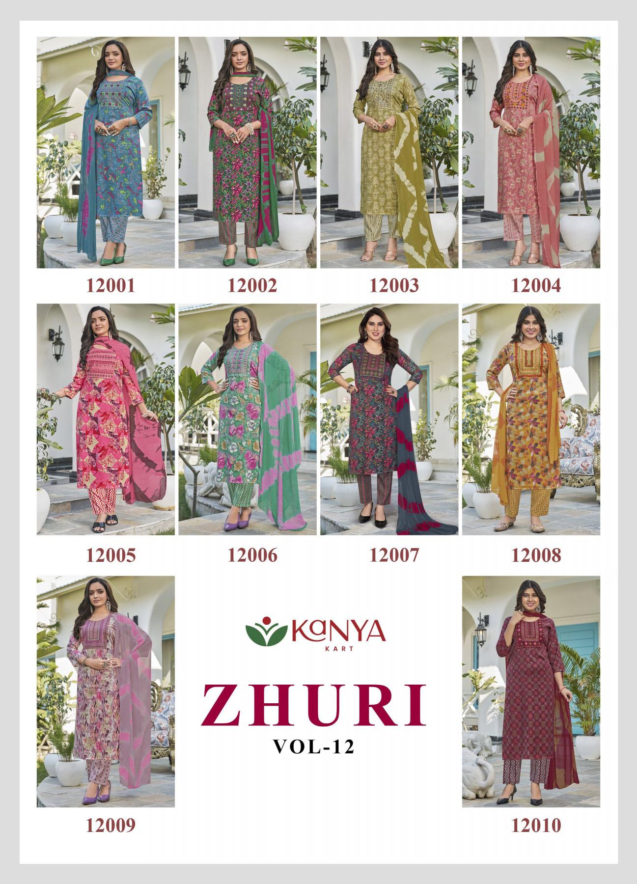 Kanya Zhuri vol 12 catalog wholesale buy kurti cheap