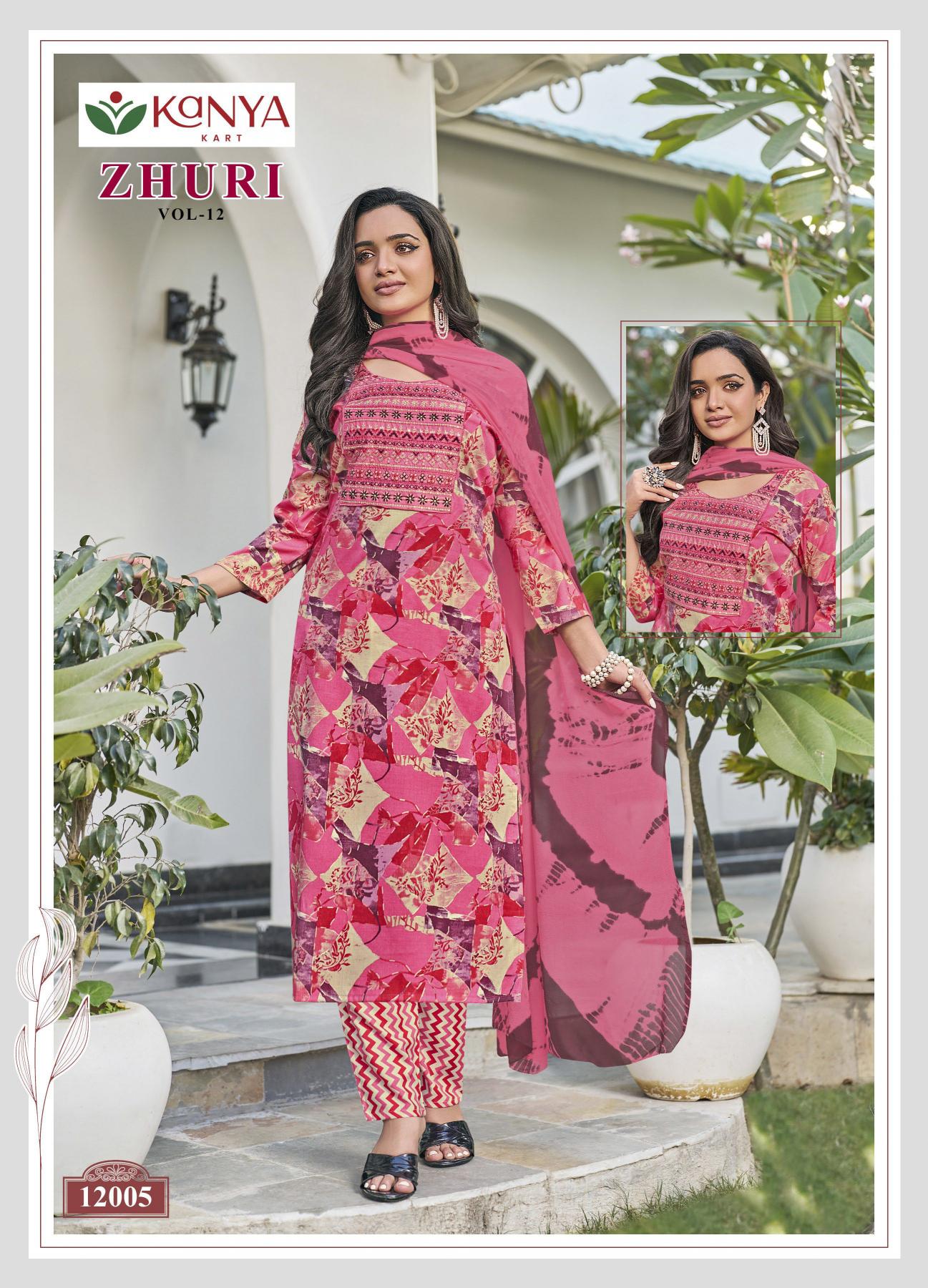 Kanya Zhuri vol 12 catalog wholesale buy kurti cheap