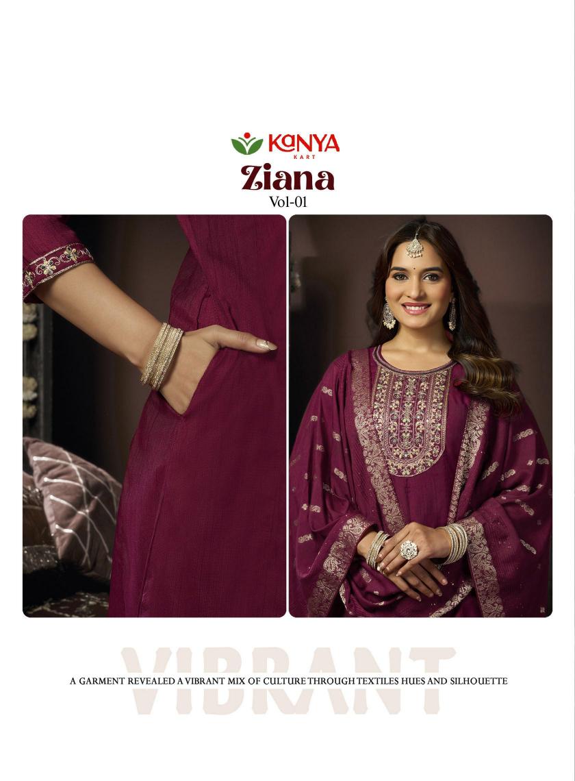 Kanya Ziana vol 1 catalog wholesale best factory for kurtis