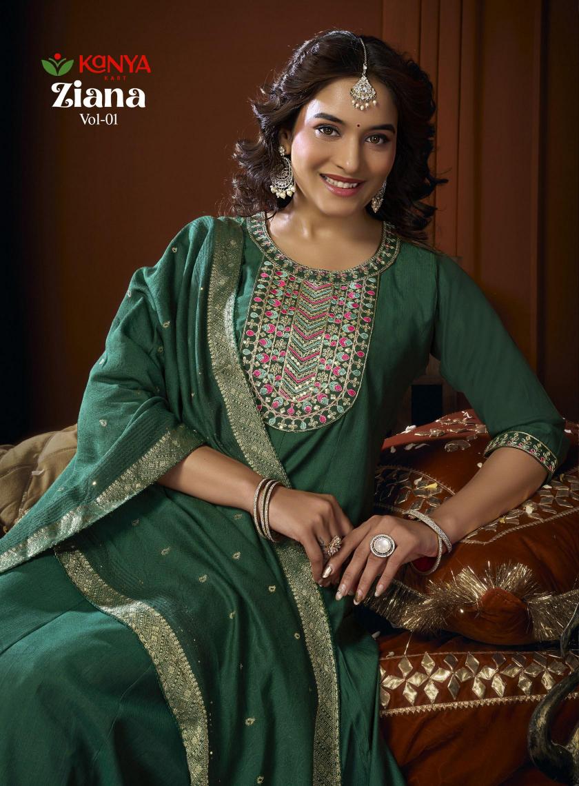 Kanya Ziana vol 1 catalog wholesale best factory for kurtis