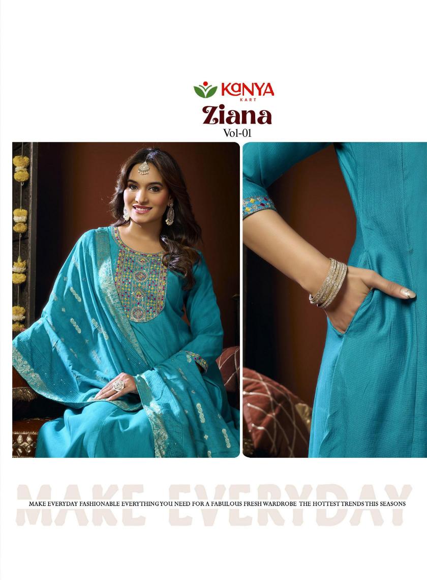 Kanya Ziana vol 1 catalog wholesale best factory for kurtis
