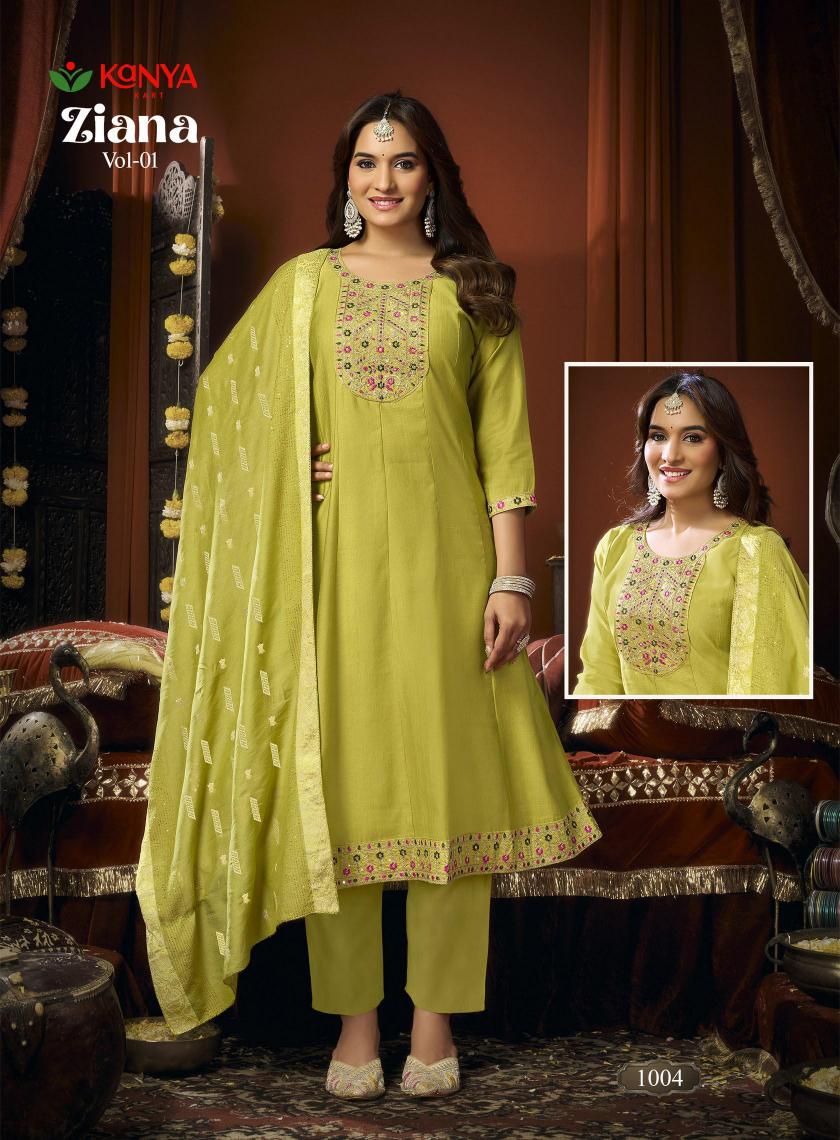 Kanya Ziana vol 1 catalog wholesale best factory for kurtis