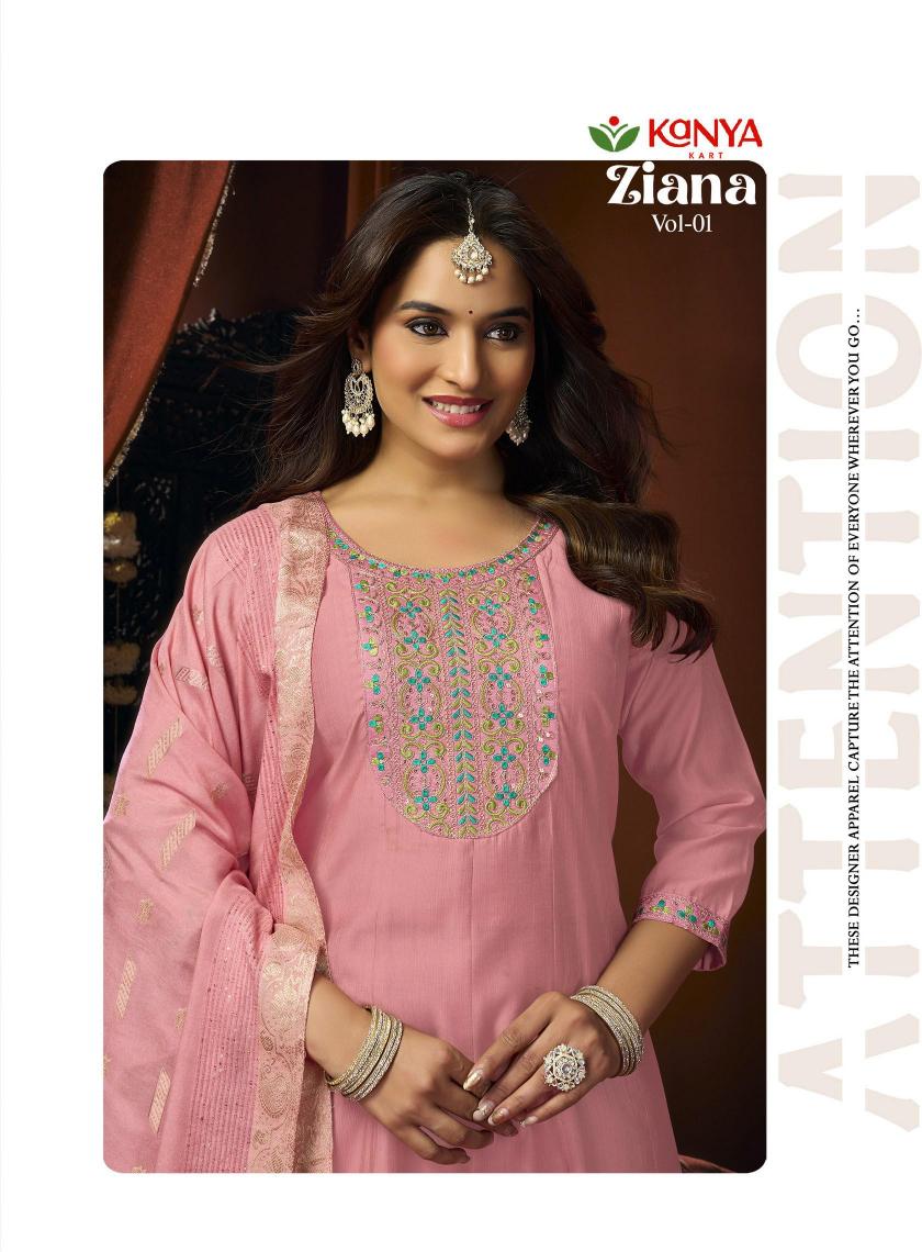 Kanya Ziana vol 1 catalog wholesale best factory for kurtis