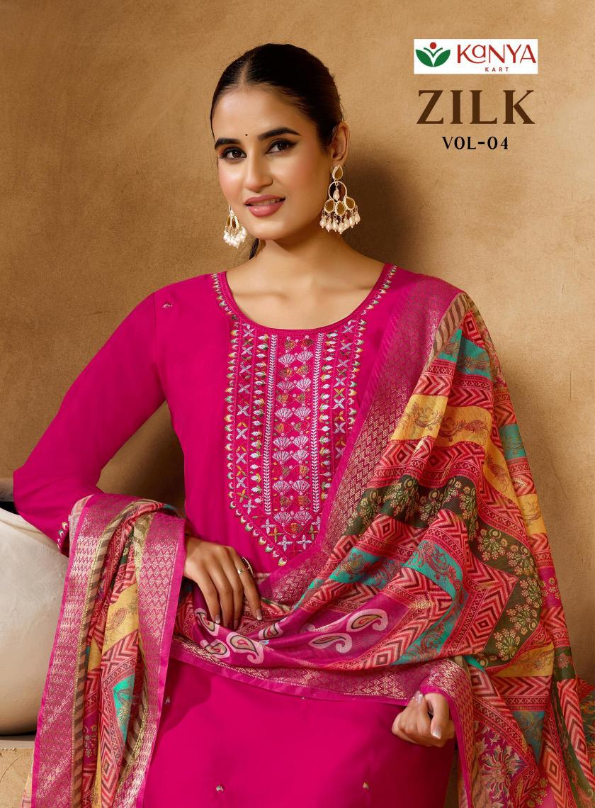 Kanya Zilk vol 4 catalog wholesale bazaar kurtis