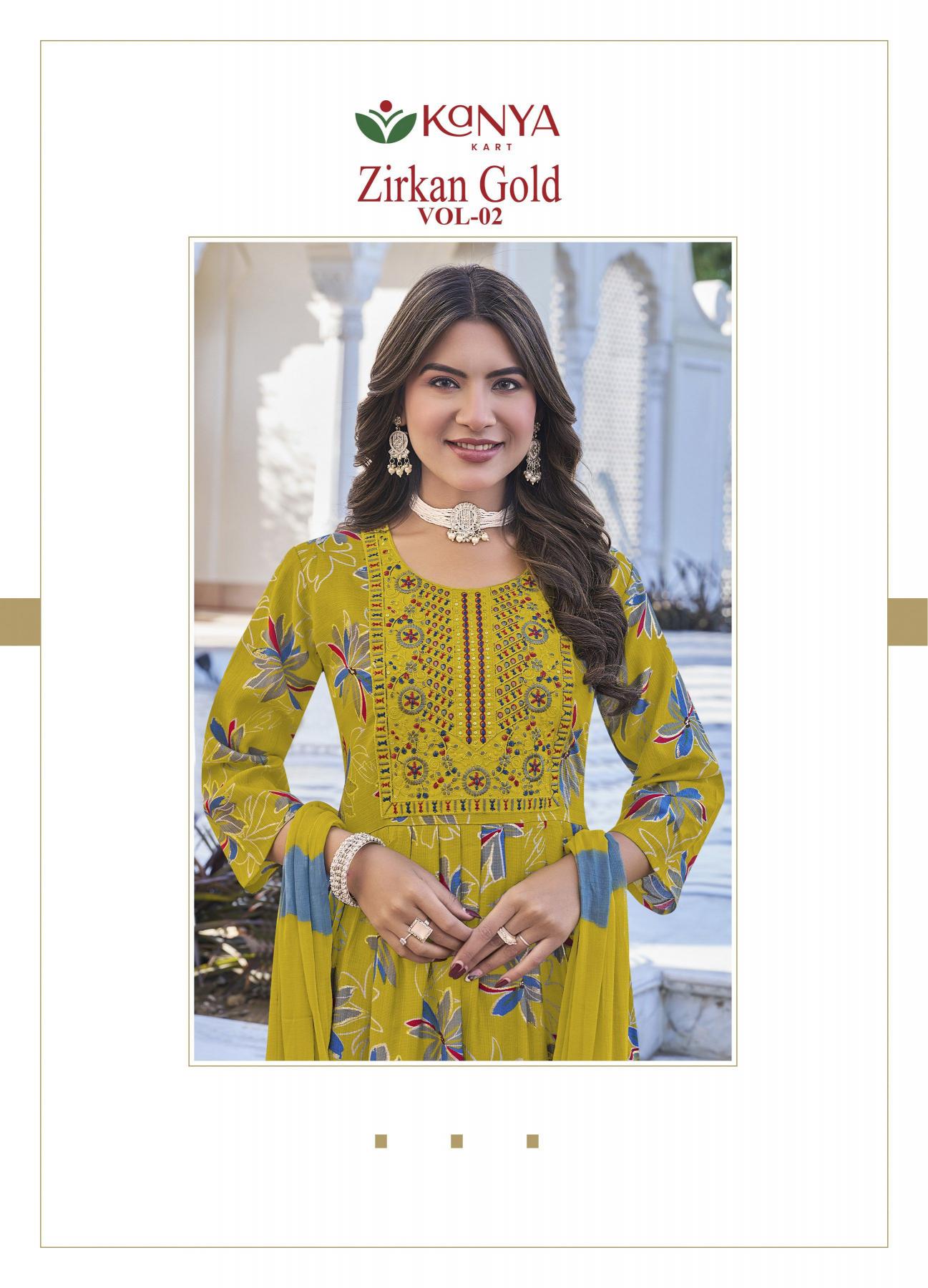 Kanya Zirkan Gold vol 2 catalog where to buy wholesale kurti shop kolkata