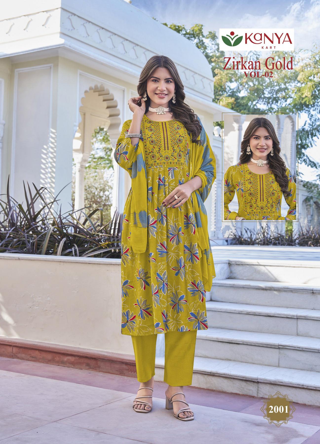 Kanya Zirkan Gold vol 2 catalog where to buy wholesale kurti shop kolkata