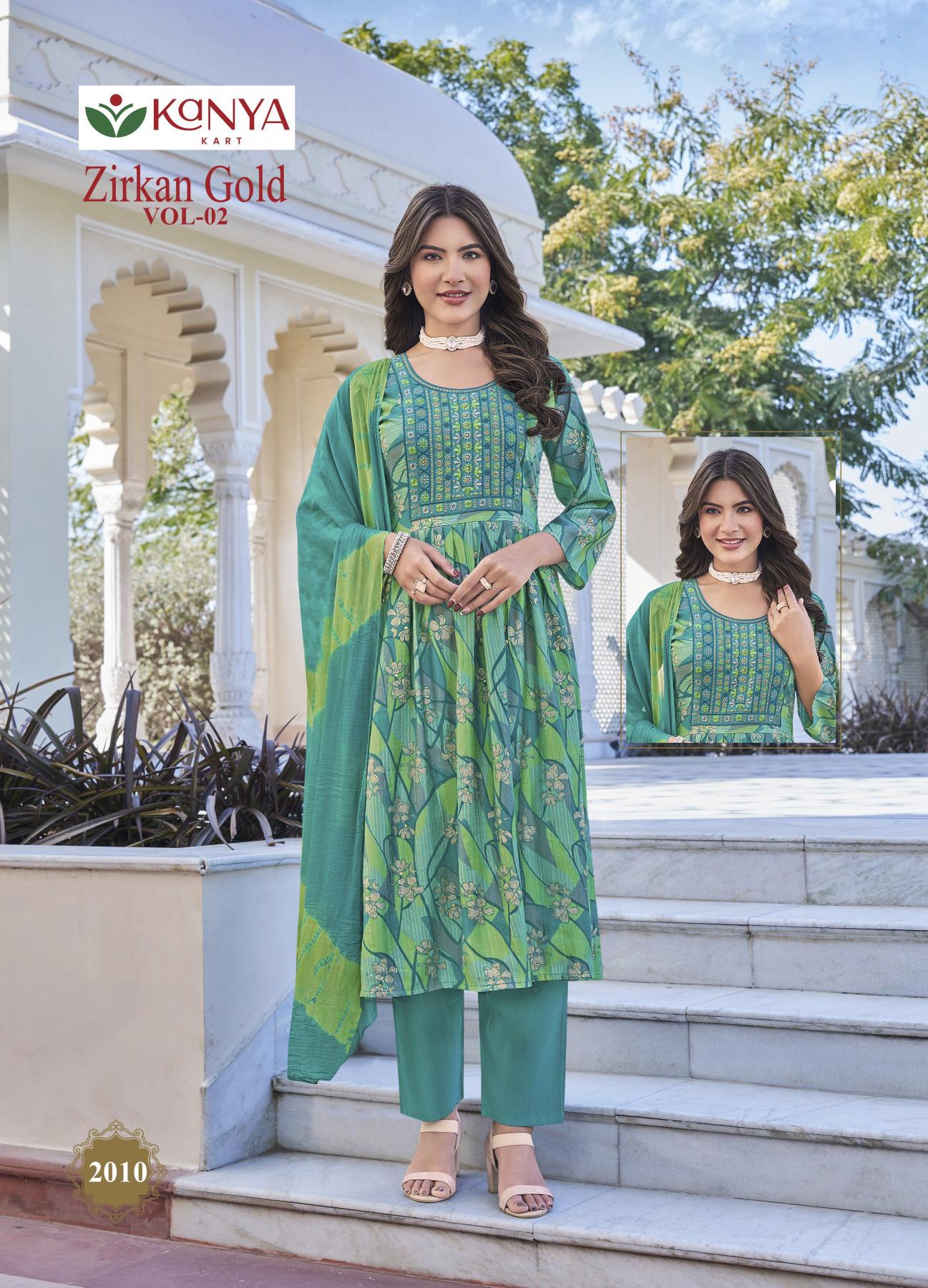 Kanya Zirkan Gold vol 2 catalog where to buy wholesale kurti shop kolkata