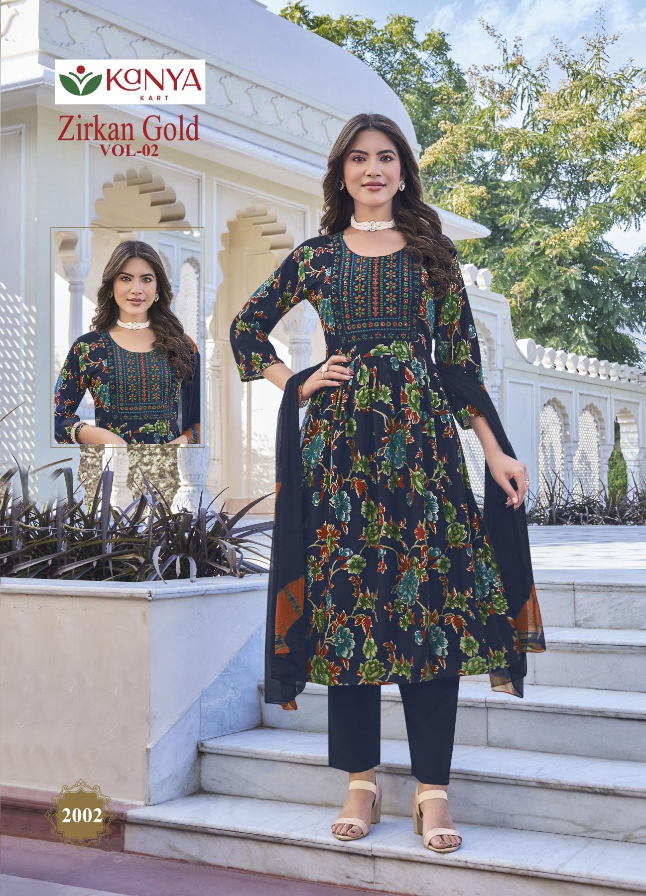 Kanya Zirkan Gold vol 2 catalog where to buy wholesale kurti shop kolkata
