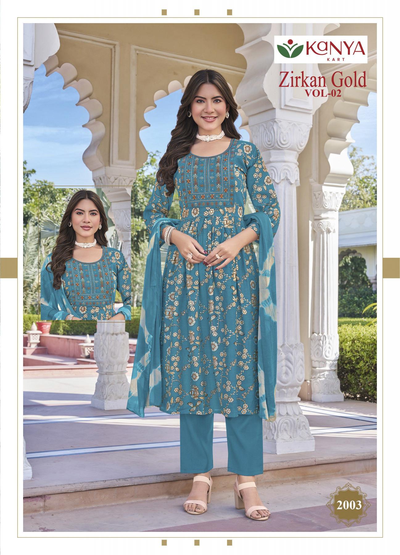 Kanya Zirkan Gold vol 2 catalog where to buy wholesale kurti shop kolkata