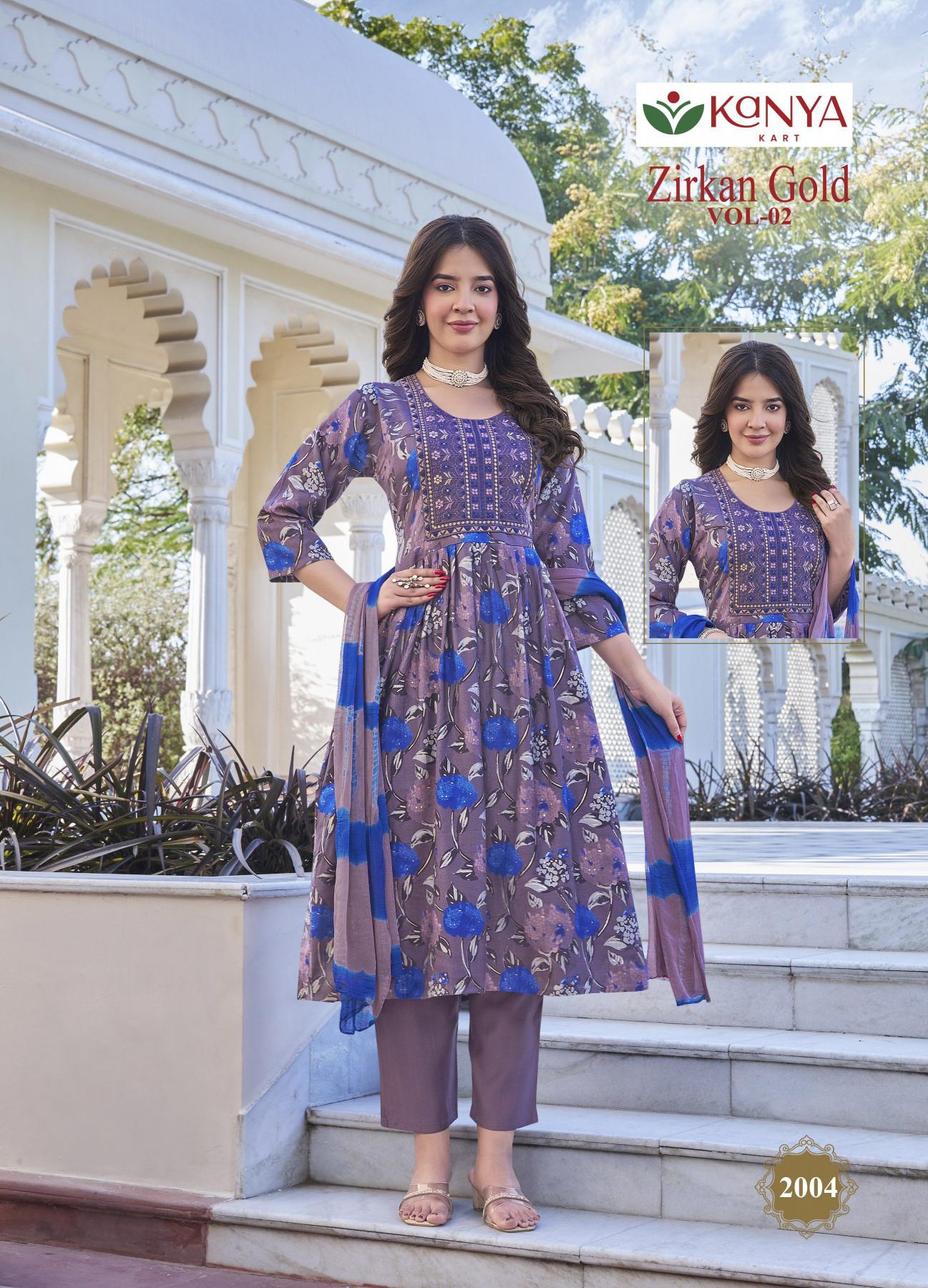 Kanya Zirkan Gold vol 2 catalog where to buy wholesale kurti shop kolkata