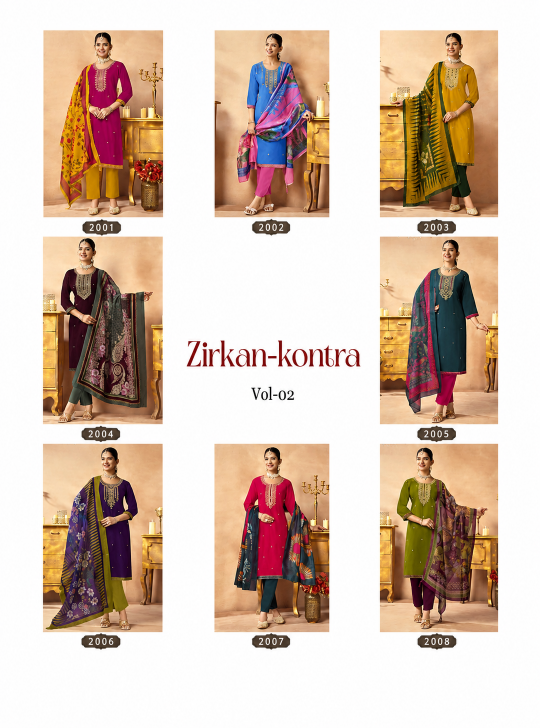 Kanya Zirkan Kontra vol 2 catalog kurti wholesaler in raipur