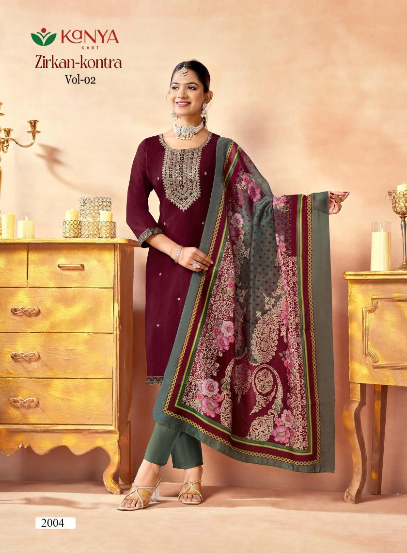 Kanya Zirkan Kontra vol 2 catalog kurti wholesaler in raipur