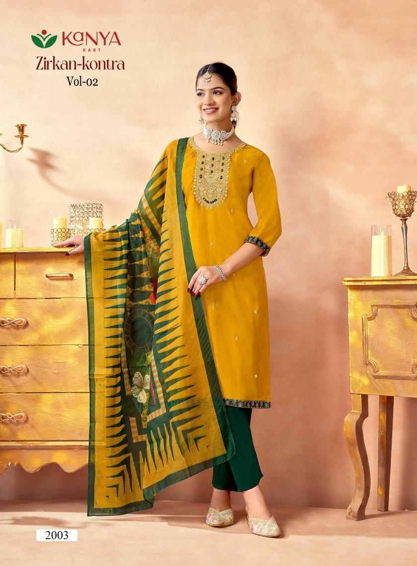 Kanya Zirkan Kontra vol 2 catalog kurti wholesaler in raipur