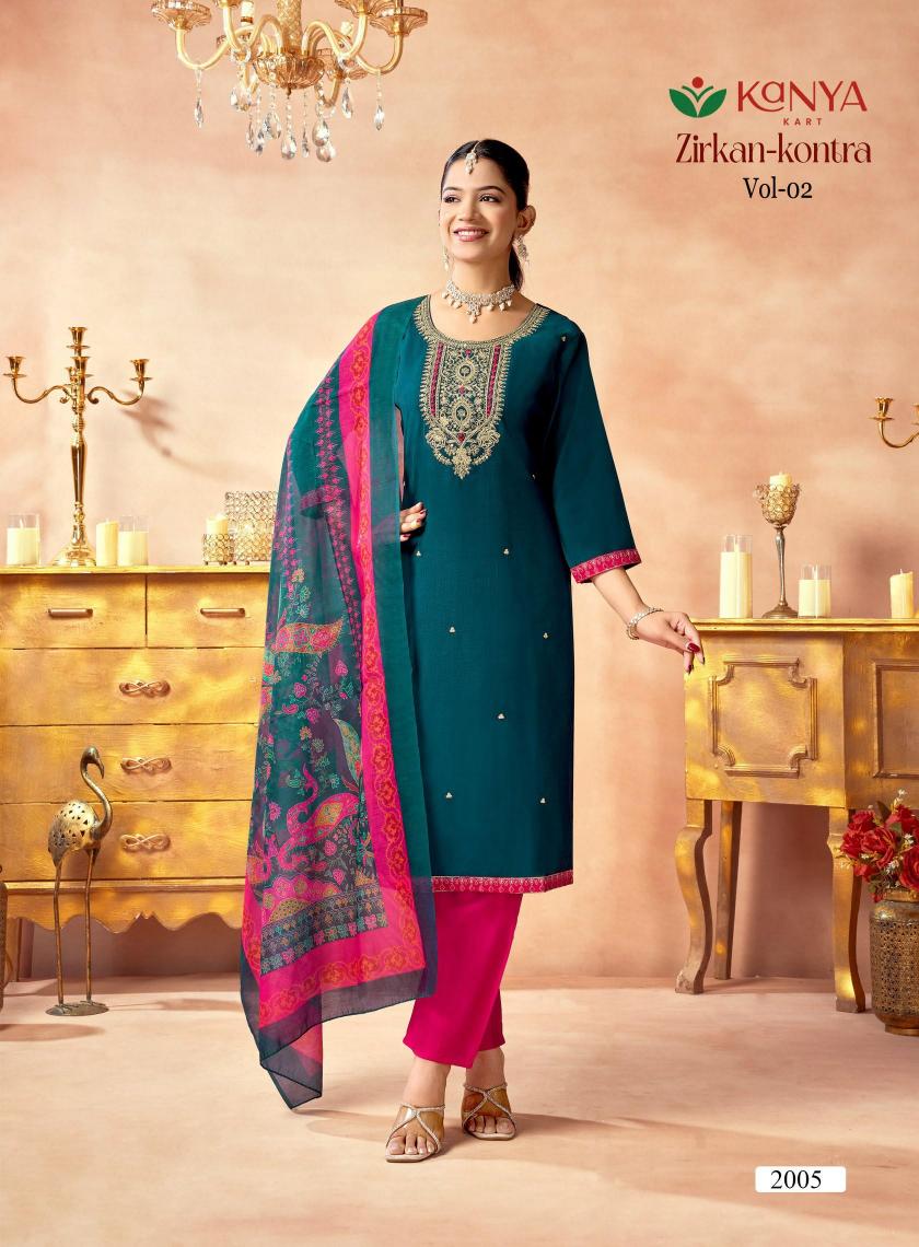 Kanya Zirkan Kontra vol 2 catalog kurti wholesaler in raipur