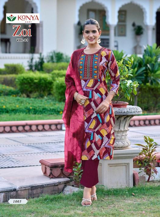 Kanya Zoi vol 1 catalog w branded kurtis wholesale in delhi