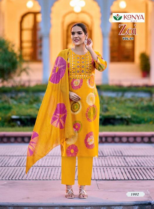 Kanya Zoi vol 1 catalog w branded kurtis wholesale in delhi