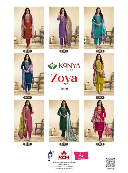 Kanya Zoya vol 1 catalog w kurtis for wholesale