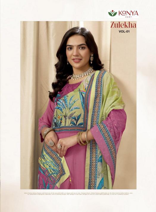 Kanya Zulekha vol 1 catalog wholesale kurtis 3xl