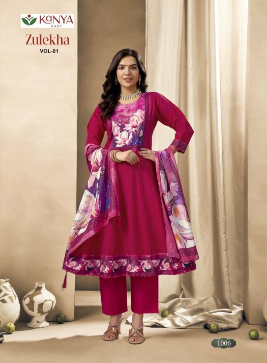 Kanya Zulekha vol 1 catalog wholesale kurtis 3xl