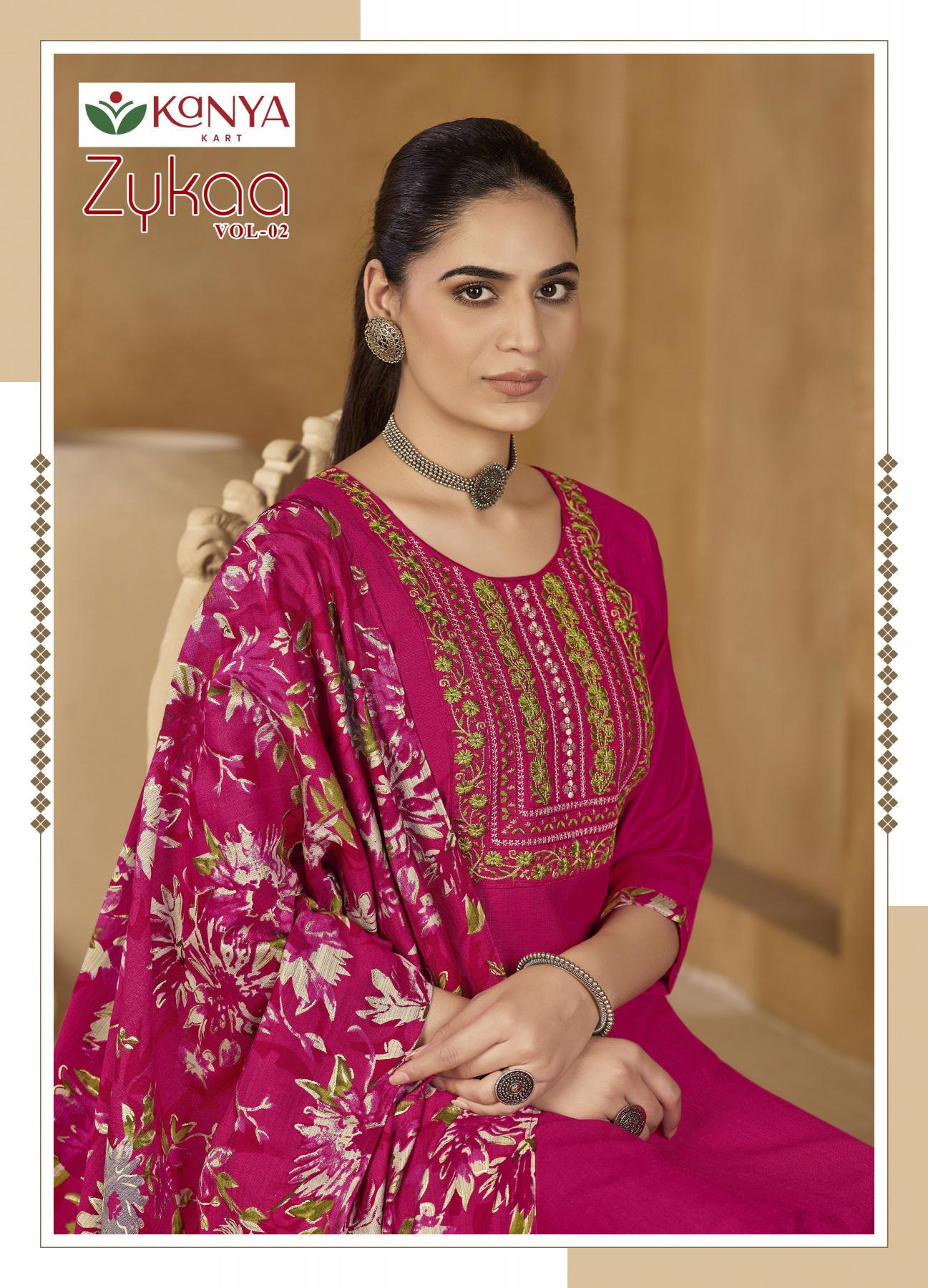 Kanya Zykaa vol 2 catalog w kurtis for wholesale bangalore