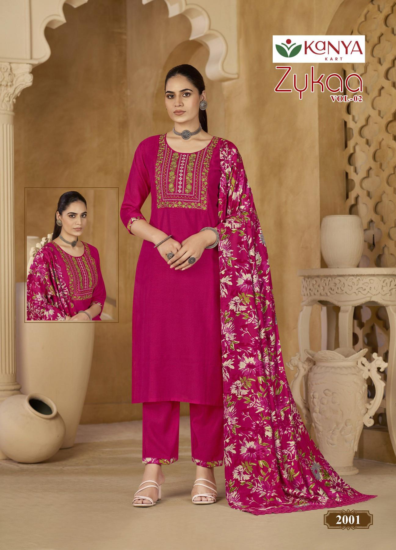 Kanya Zykaa vol 2 catalog w kurtis for wholesale bangalore