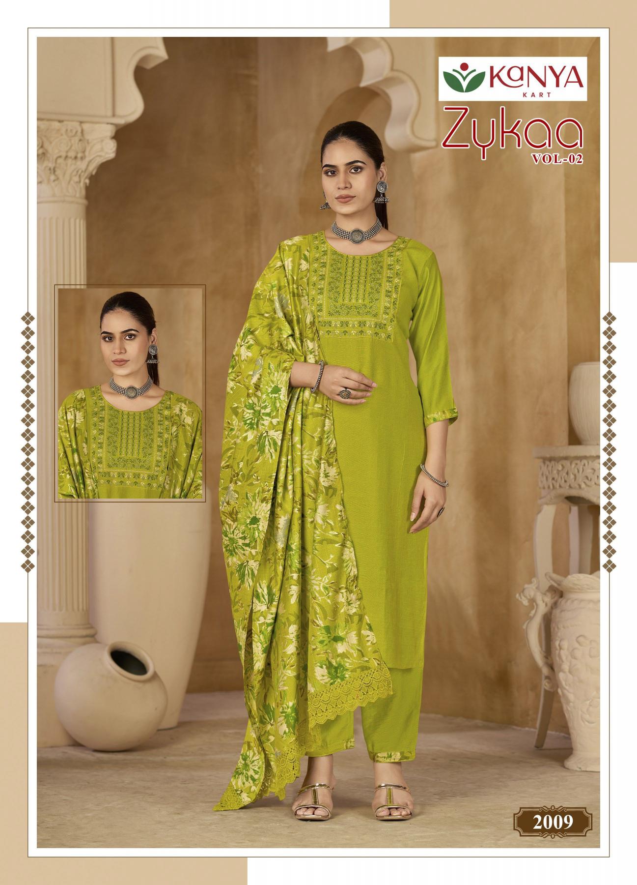 Kanya Zykaa vol 2 catalog w kurtis for wholesale bangalore