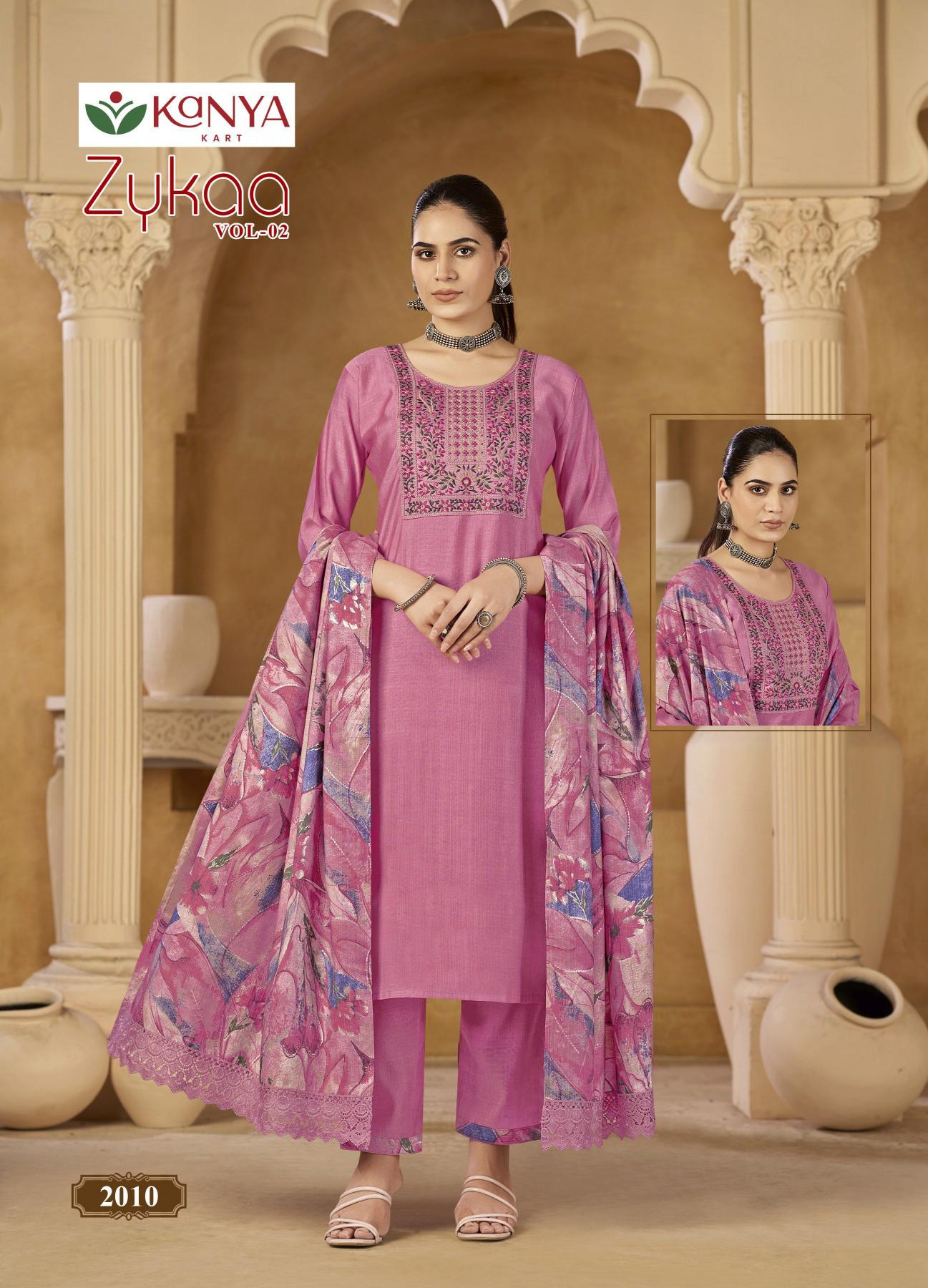 Kanya Zykaa vol 2 catalog w kurtis for wholesale bangalore